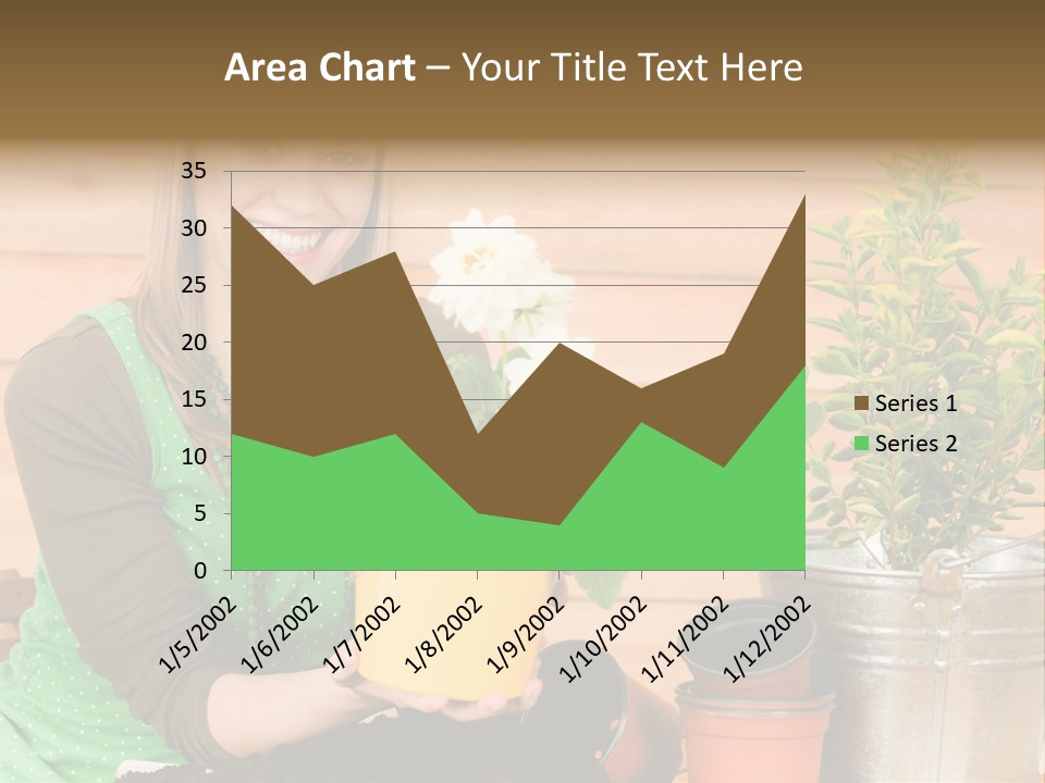 Green Smiling Happiness PowerPoint Template