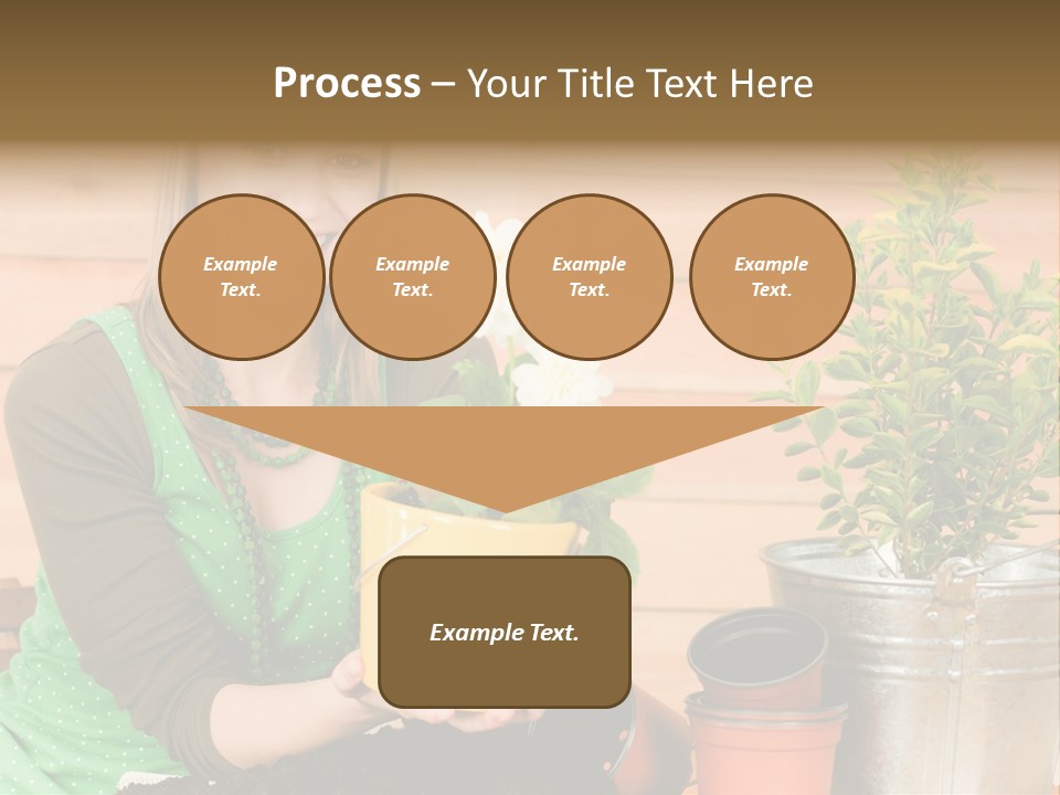 Green Smiling Happiness PowerPoint Template