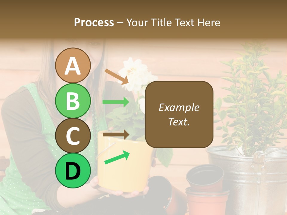 Green Smiling Happiness PowerPoint Template