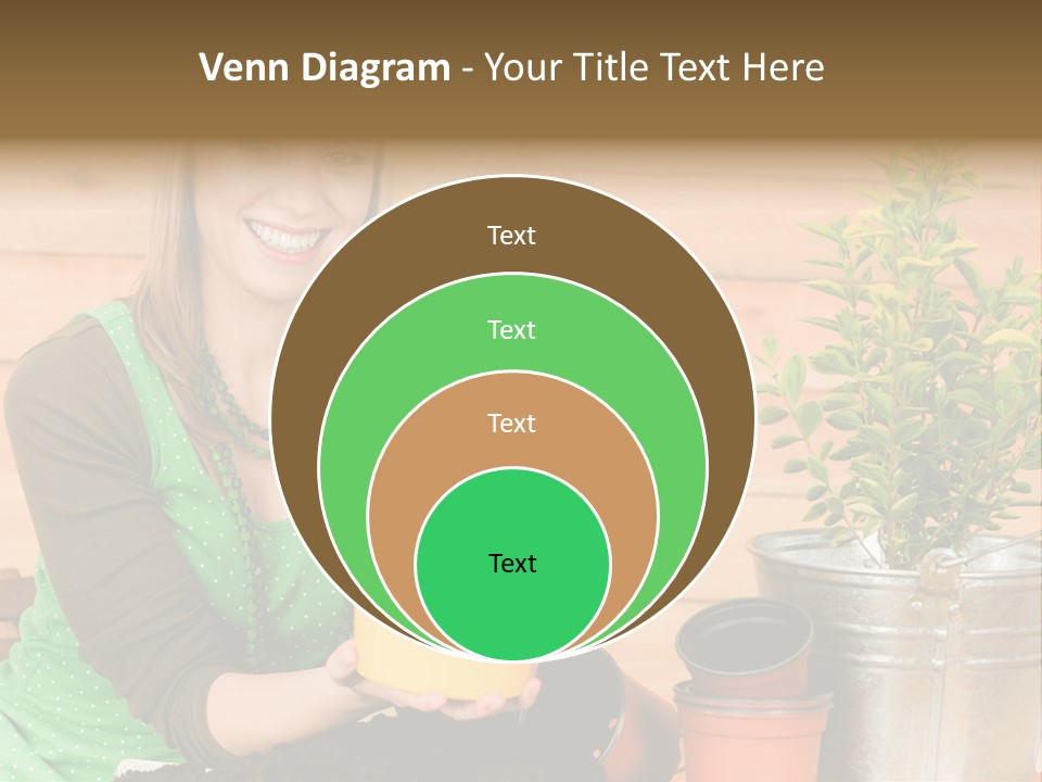 Green Smiling Happiness PowerPoint Template