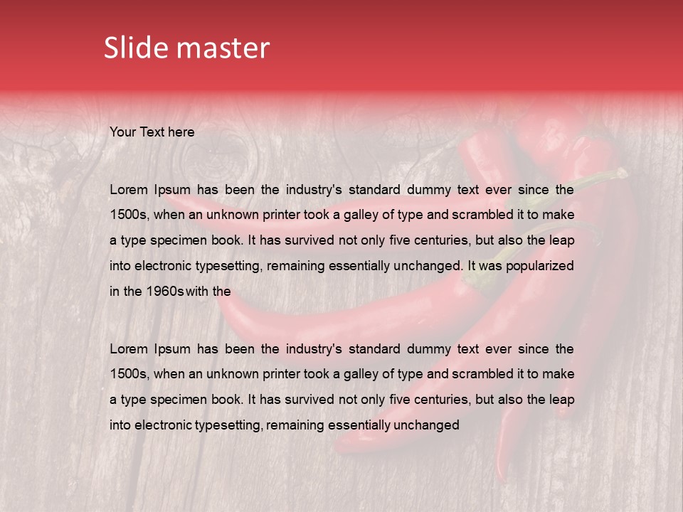 Hot Side Chilli PowerPoint Template