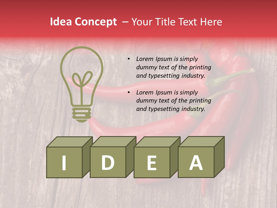 Hot Side Chilli PowerPoint Template