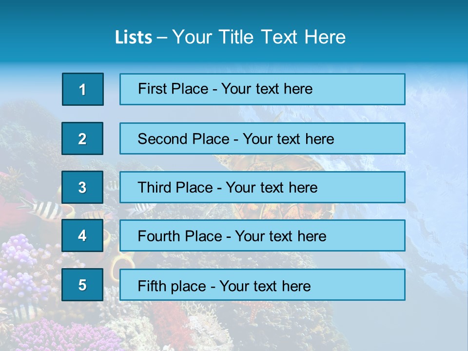 Coral Tropical Holiday PowerPoint Template