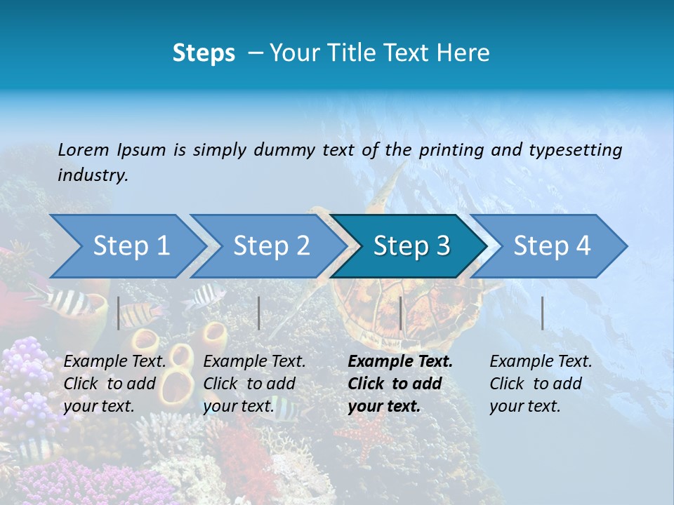Coral Tropical Holiday PowerPoint Template