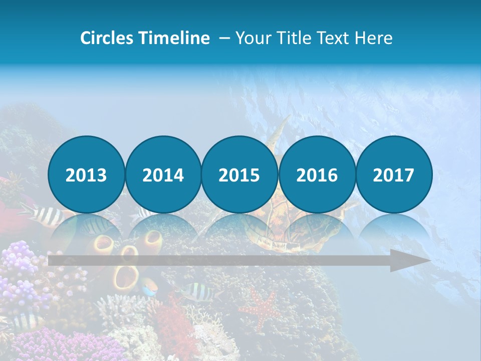 Coral Tropical Holiday PowerPoint Template