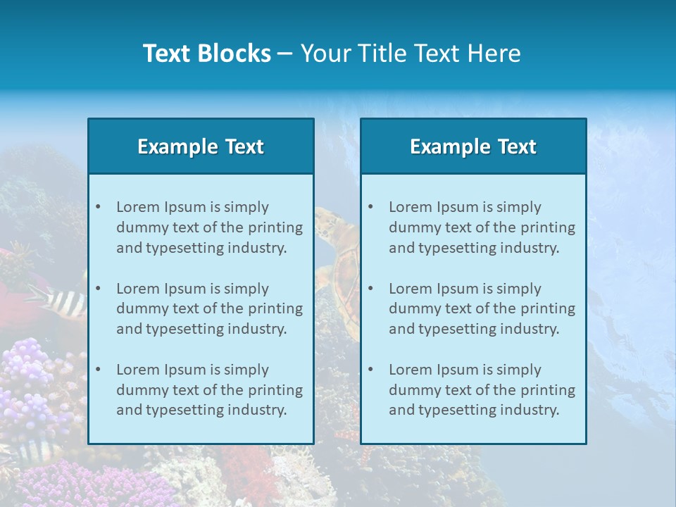 Coral Tropical Holiday PowerPoint Template