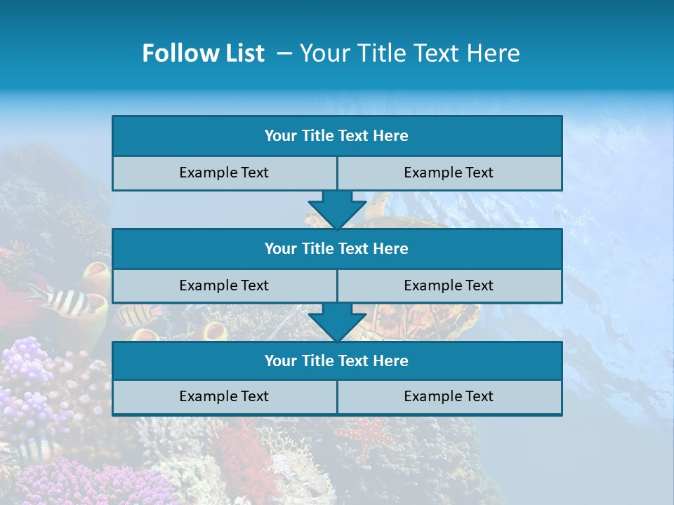 Coral Tropical Holiday PowerPoint Template