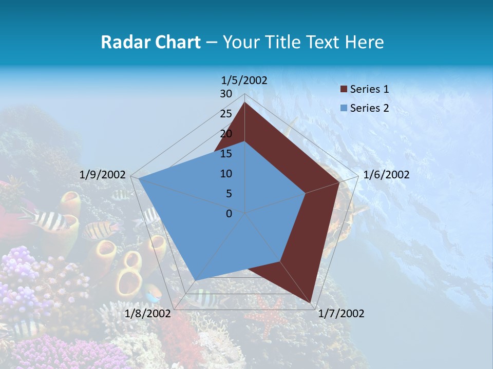 Coral Tropical Holiday PowerPoint Template