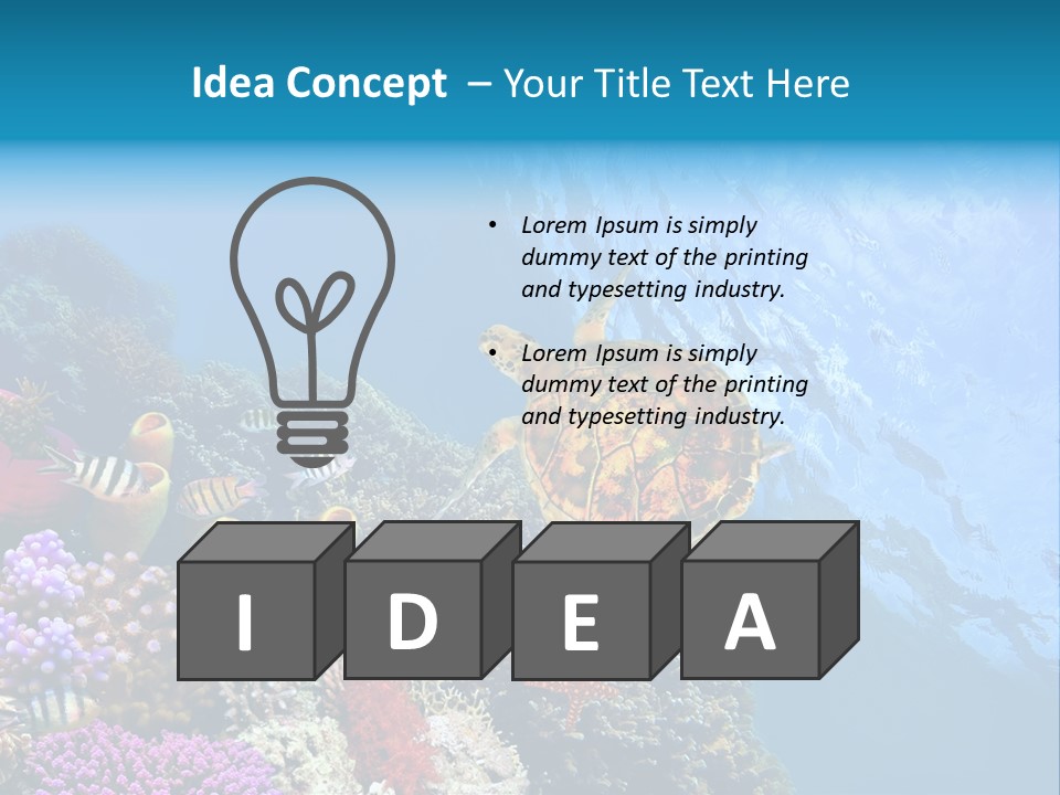 Coral Tropical Holiday PowerPoint Template