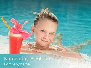 Water Happy Outdoors PowerPoint Template