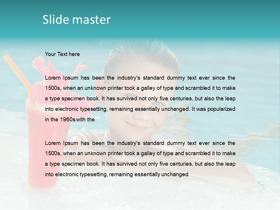 Water Happy Outdoors PowerPoint Template