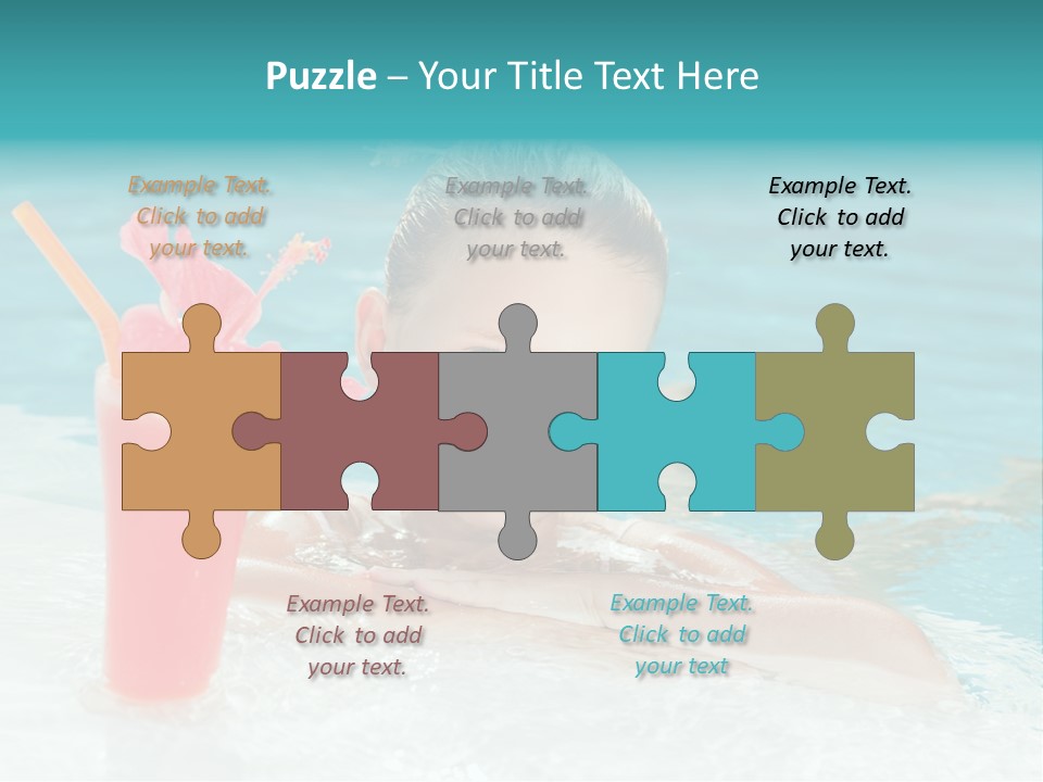 Water Happy Outdoors PowerPoint Template