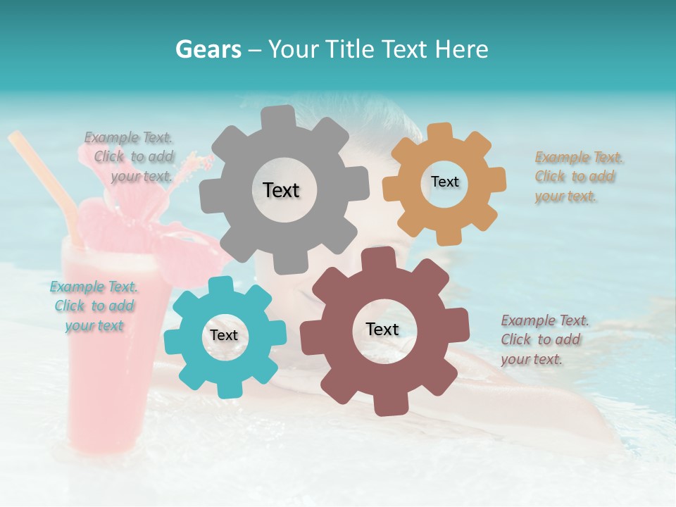 Water Happy Outdoors PowerPoint Template