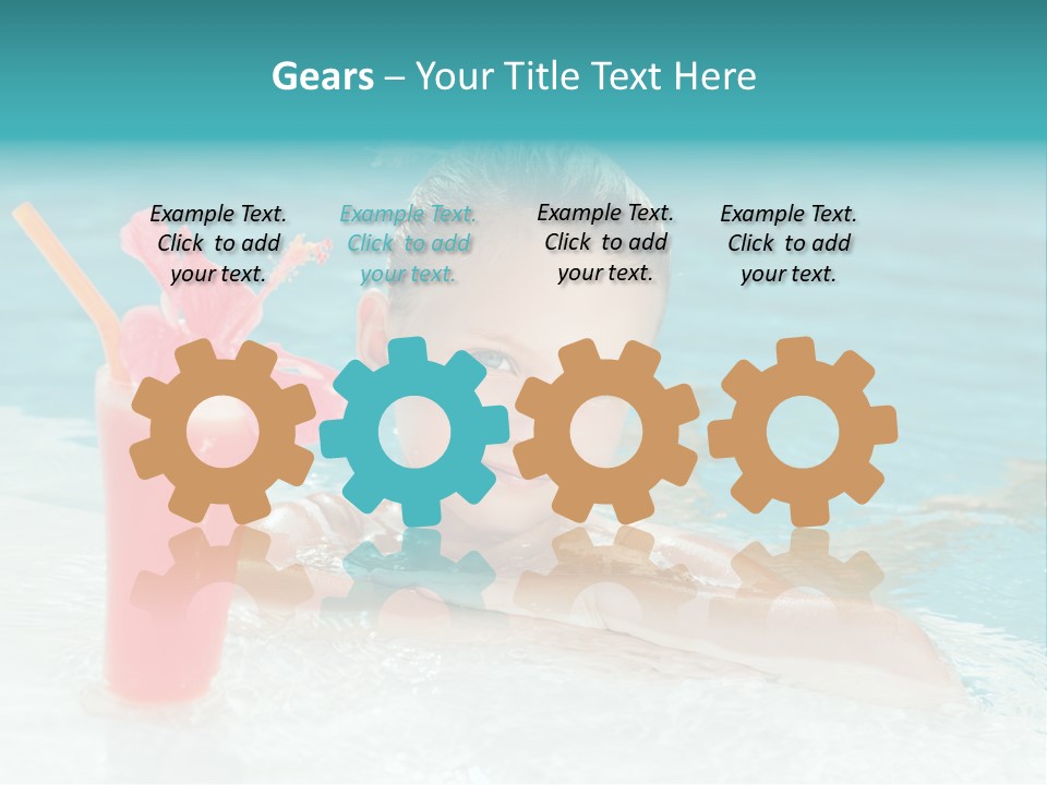 Water Happy Outdoors PowerPoint Template