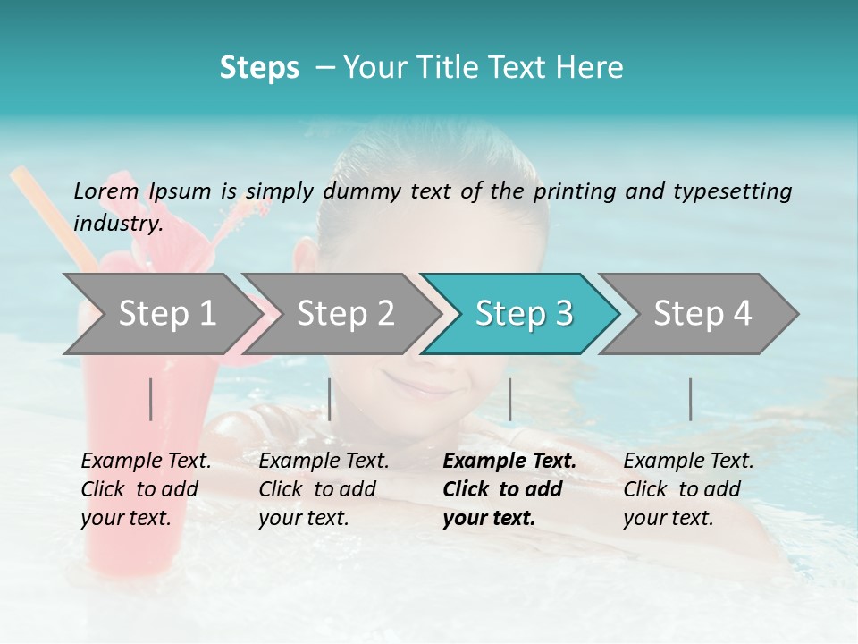 Water Happy Outdoors PowerPoint Template