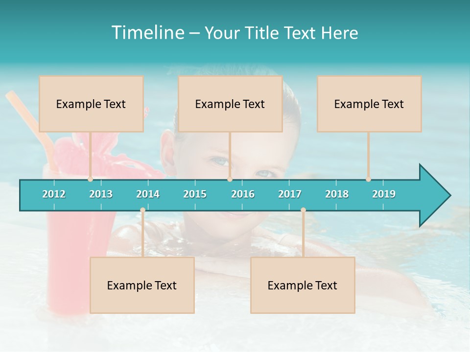 Water Happy Outdoors PowerPoint Template