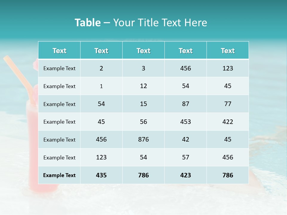 Water Happy Outdoors PowerPoint Template