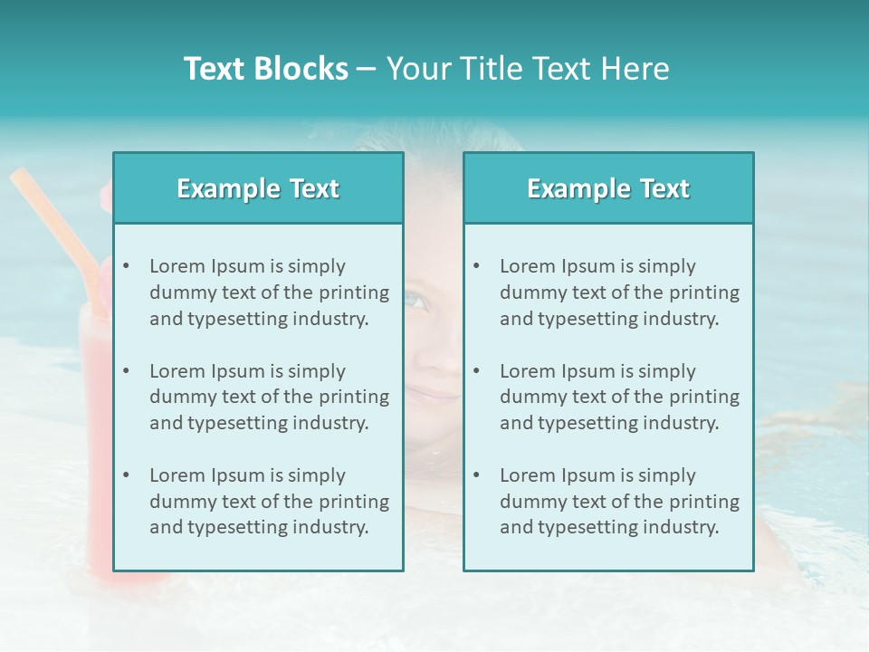 Water Happy Outdoors PowerPoint Template