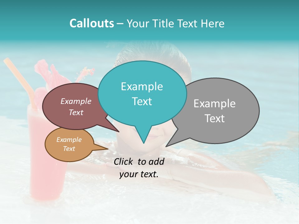 Water Happy Outdoors PowerPoint Template