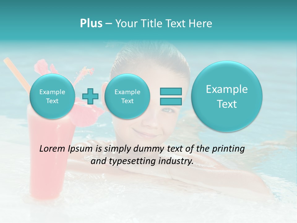 Water Happy Outdoors PowerPoint Template