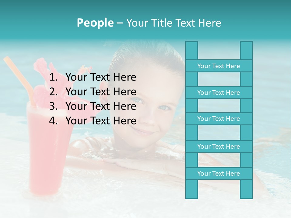 Water Happy Outdoors PowerPoint Template