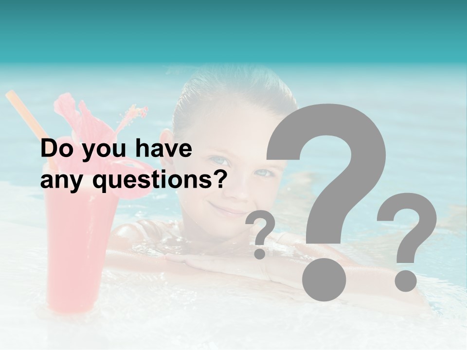 Water Happy Outdoors PowerPoint Template