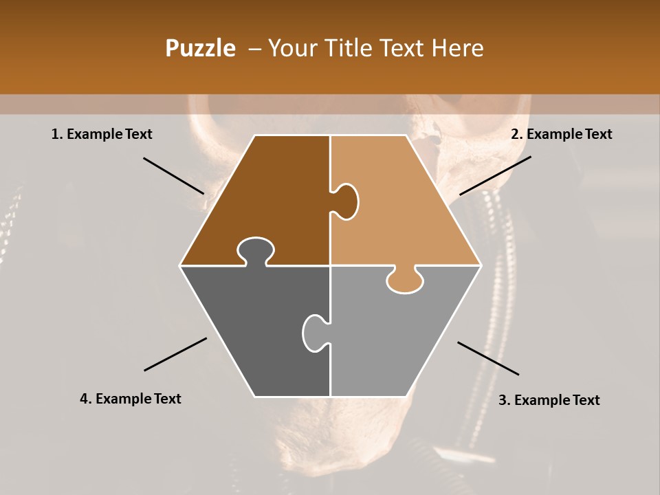 Skeleton Cyborg Death PowerPoint Template