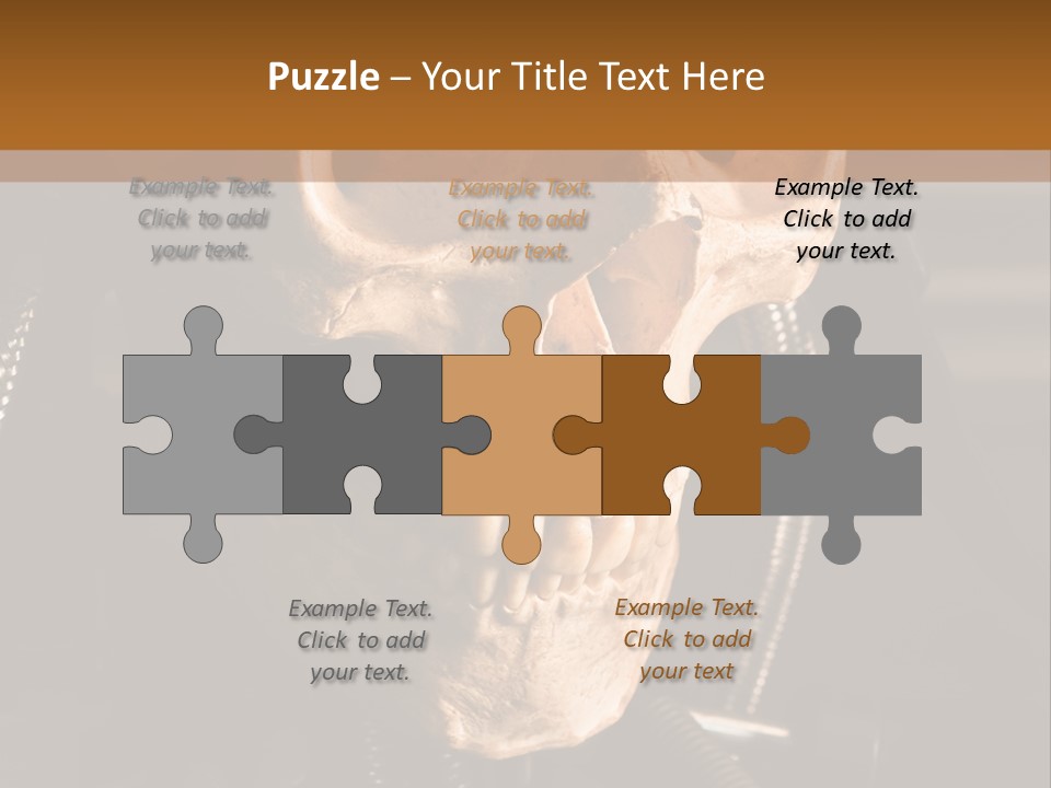 Skeleton Cyborg Death PowerPoint Template