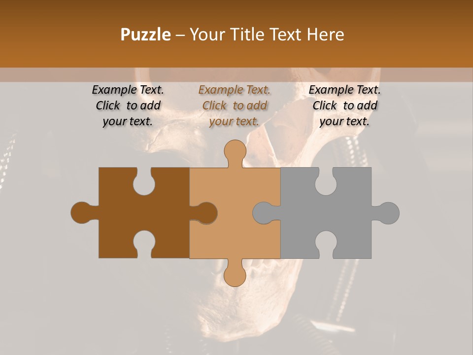 Skeleton Cyborg Death PowerPoint Template