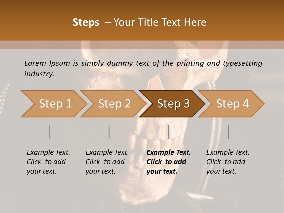 Skeleton Cyborg Death PowerPoint Template