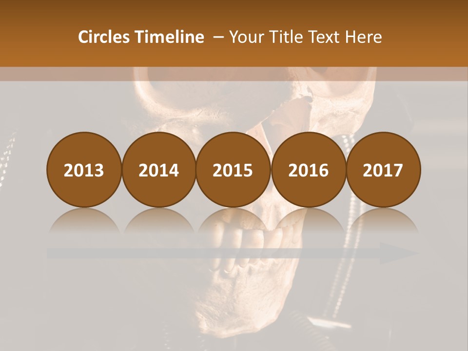 Skeleton Cyborg Death PowerPoint Template