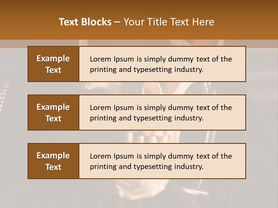 Skeleton Cyborg Death PowerPoint Template