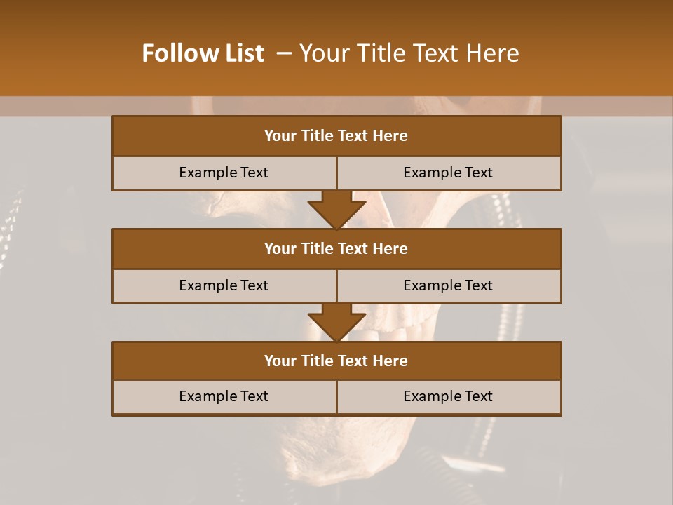 Skeleton Cyborg Death PowerPoint Template