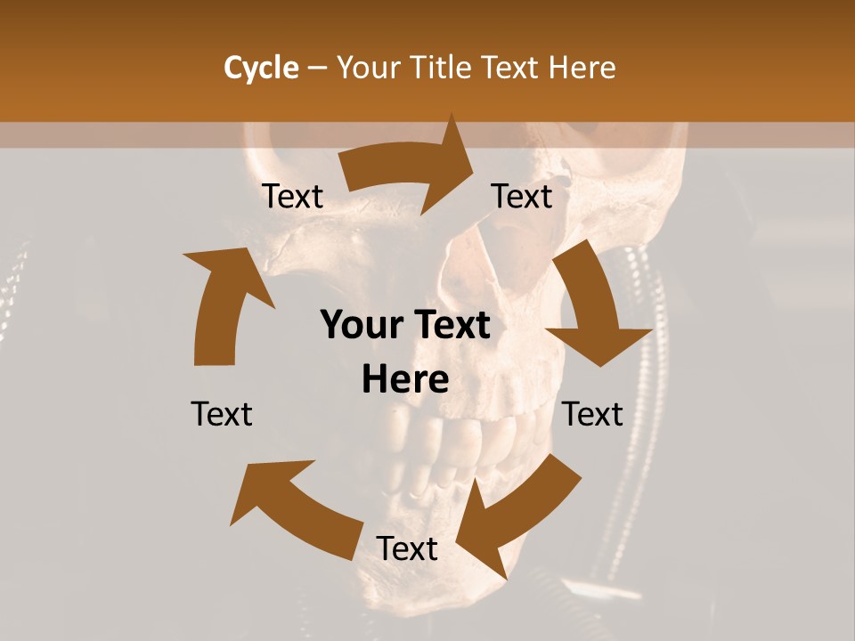Skeleton Cyborg Death PowerPoint Template