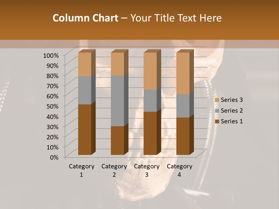 Skeleton Cyborg Death PowerPoint Template
