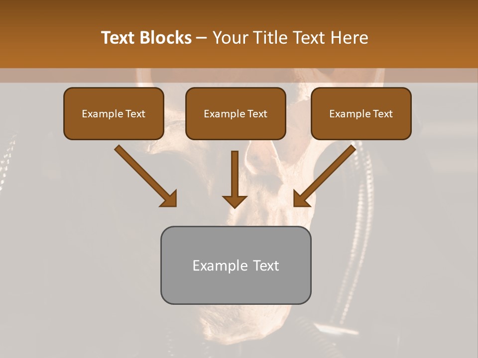 Skeleton Cyborg Death PowerPoint Template