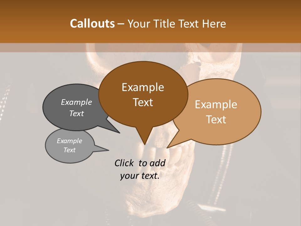 Skeleton Cyborg Death PowerPoint Template