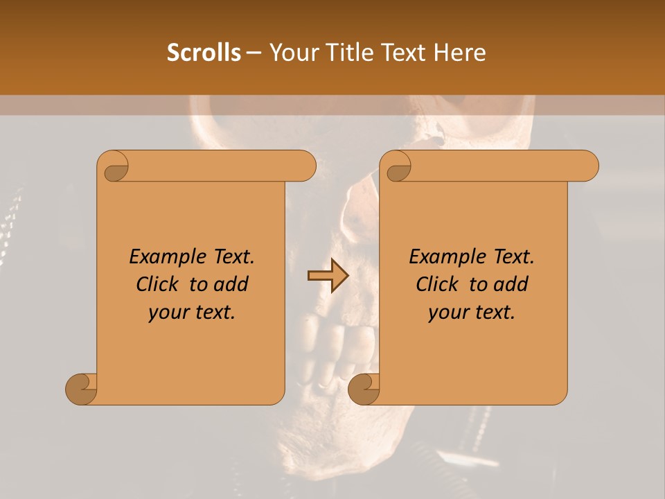 Skeleton Cyborg Death PowerPoint Template