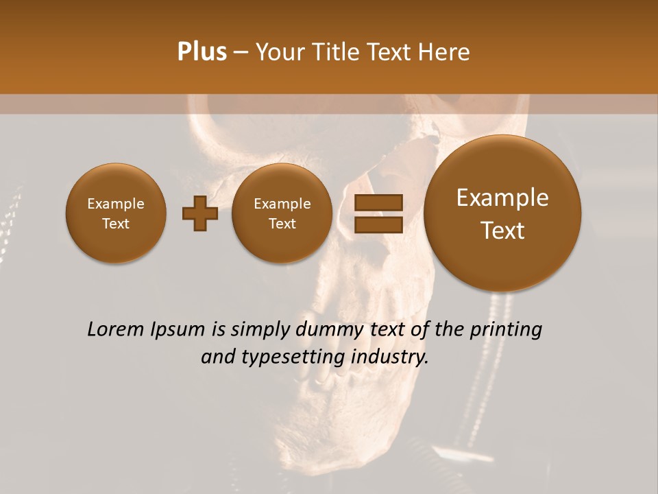 Skeleton Cyborg Death PowerPoint Template