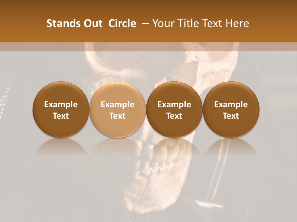 Skeleton Cyborg Death PowerPoint Template