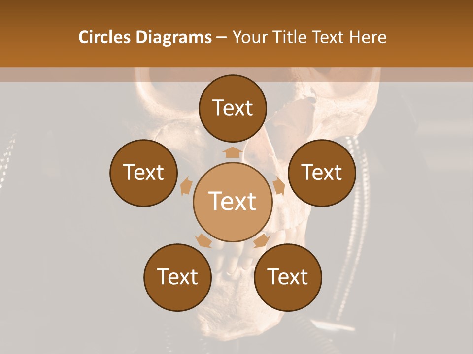 Skeleton Cyborg Death PowerPoint Template