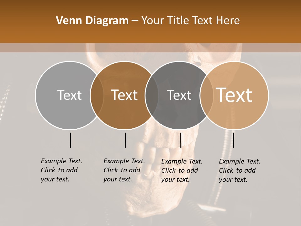 Skeleton Cyborg Death PowerPoint Template