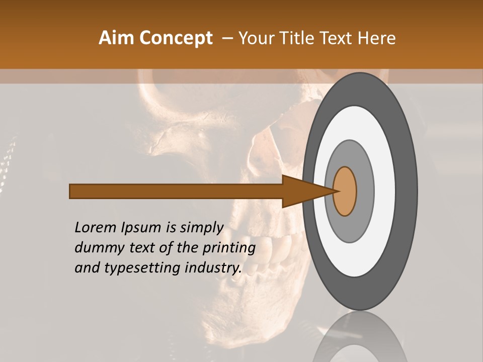 Skeleton Cyborg Death PowerPoint Template