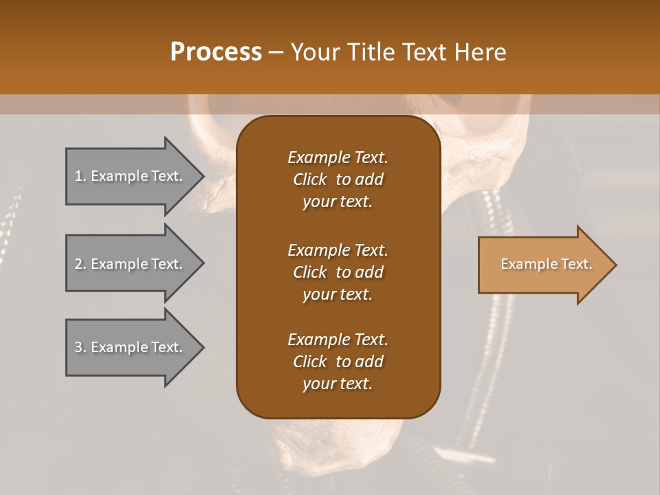 Skeleton Cyborg Death PowerPoint Template