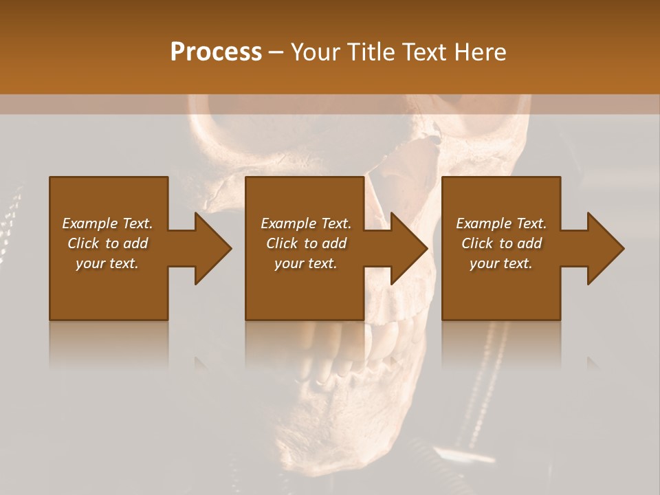 Skeleton Cyborg Death PowerPoint Template