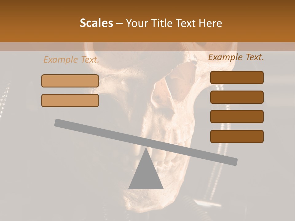 Skeleton Cyborg Death PowerPoint Template