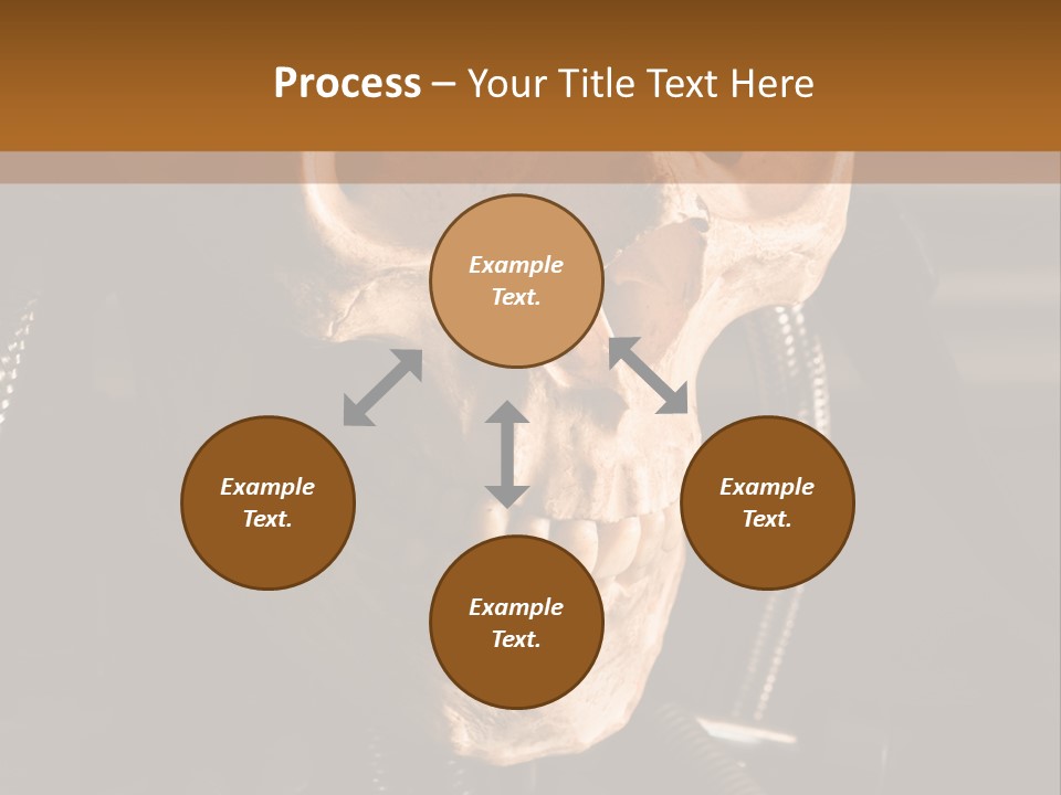 Skeleton Cyborg Death PowerPoint Template