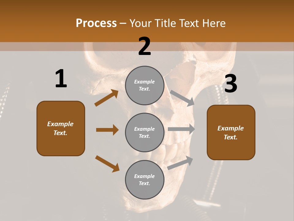 Skeleton Cyborg Death PowerPoint Template
