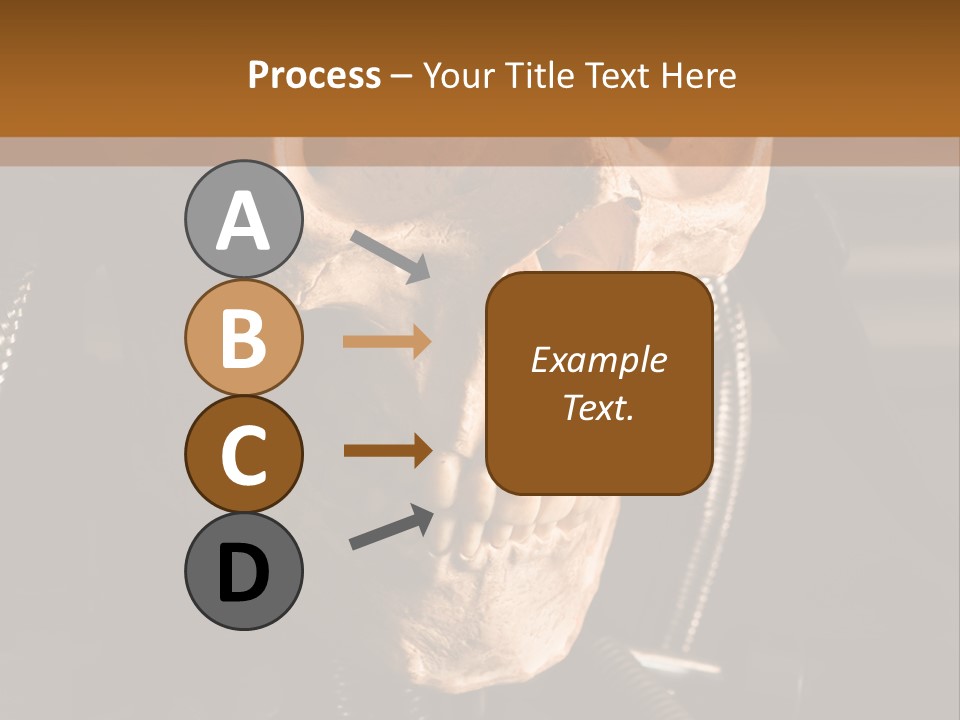 Skeleton Cyborg Death PowerPoint Template