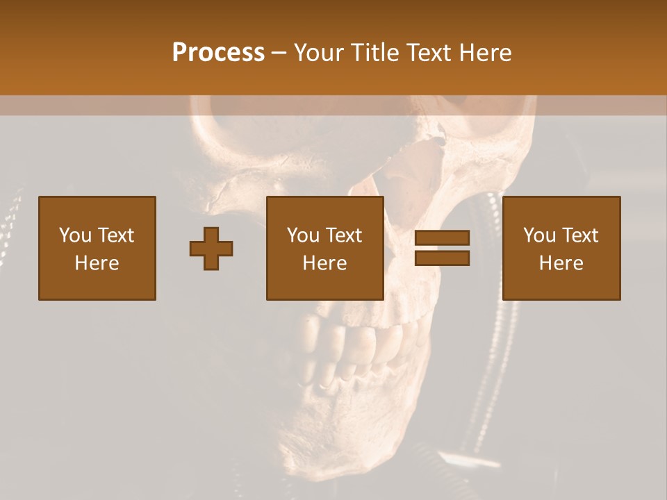 Skeleton Cyborg Death PowerPoint Template